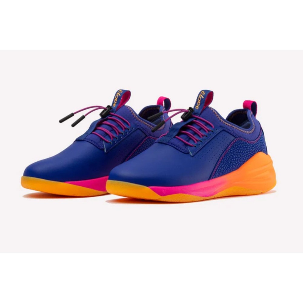 Clove New Blue and Orange Nebula Sneaker Shoes Women 5.5